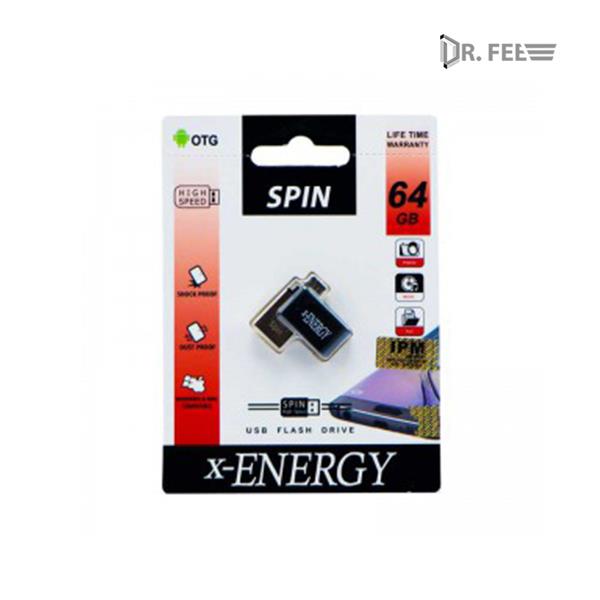 فلش ۶۴ گیگ ایکس-انرژی X-Energy SPIN OTG